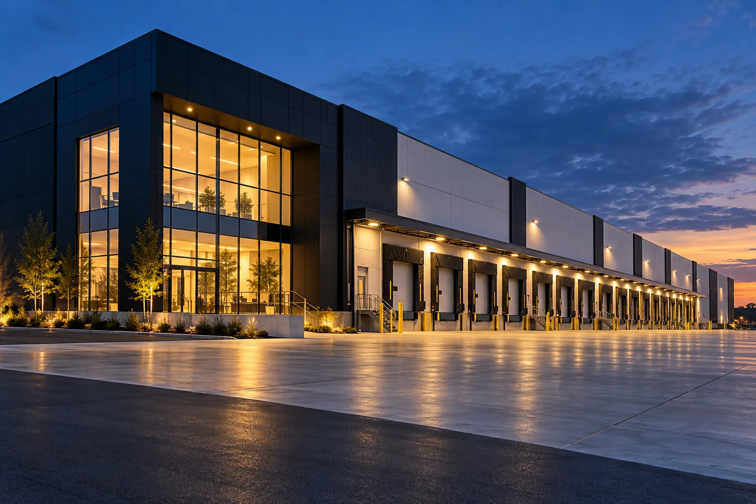 Illustrative industrial architecture
